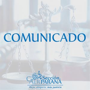 Comunicado de la Sección Paraná