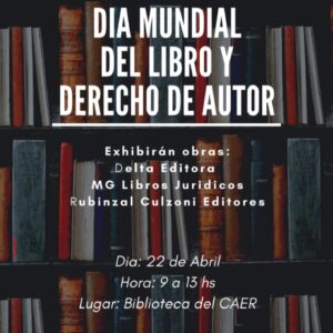 Día Mundial del Libro y Derecho de Autor con abogados escritores